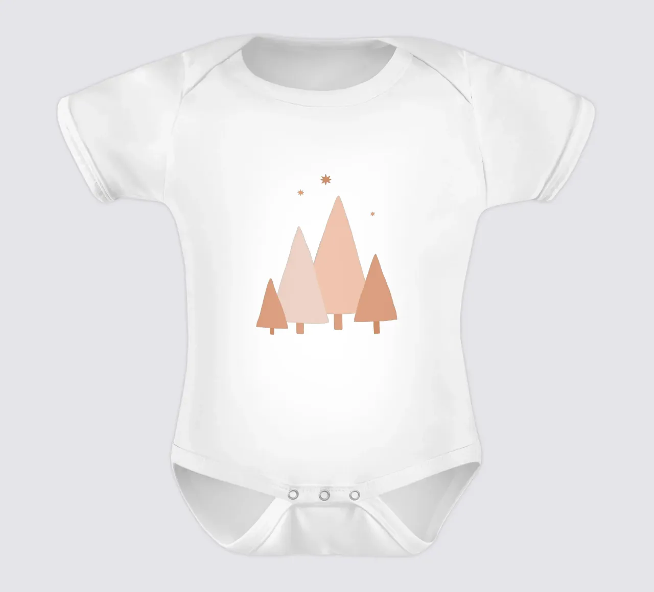 Blush Minimal Trees & Stars body bébé de Orara Studio