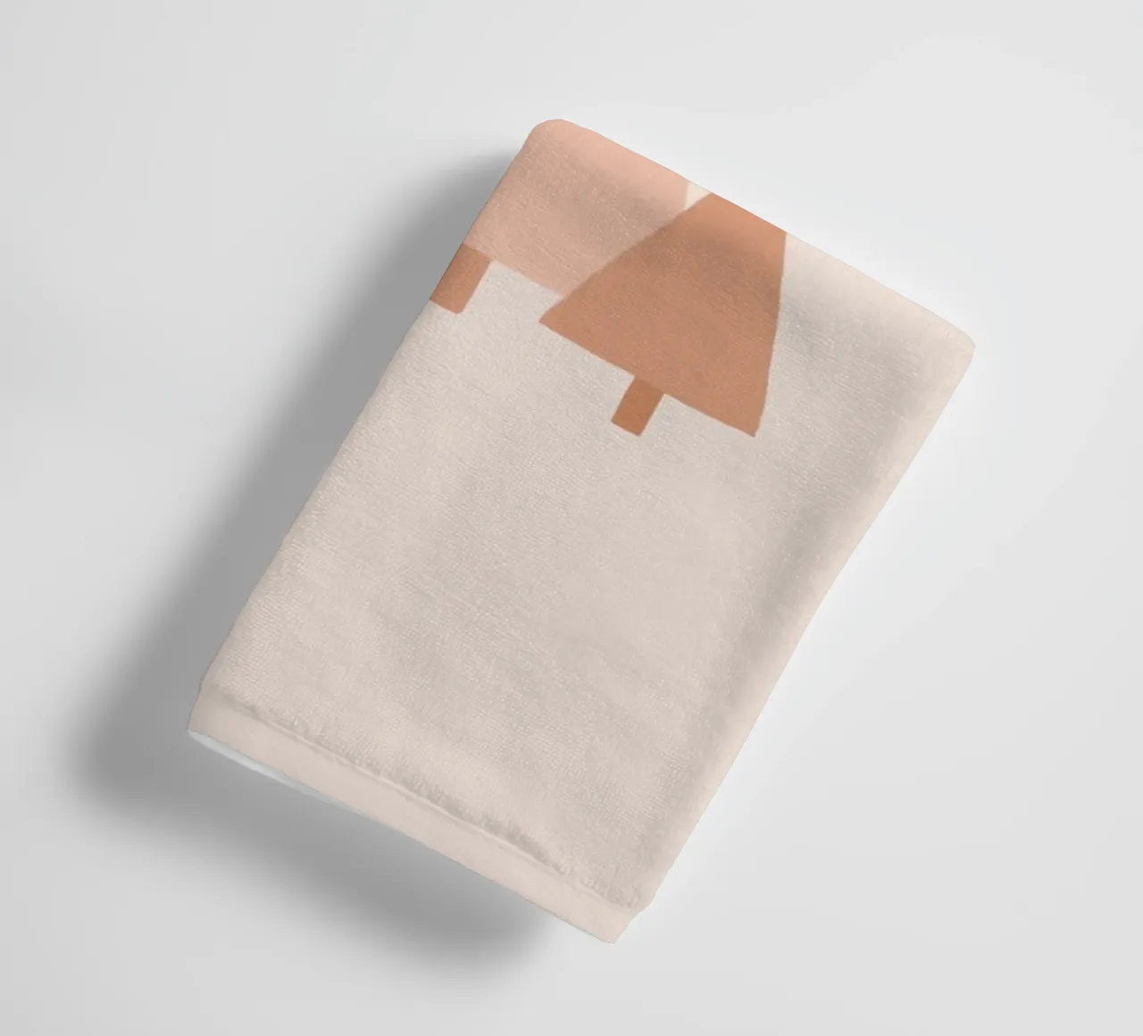 Blush Minimal Trees & Stars towel by Orara Studio