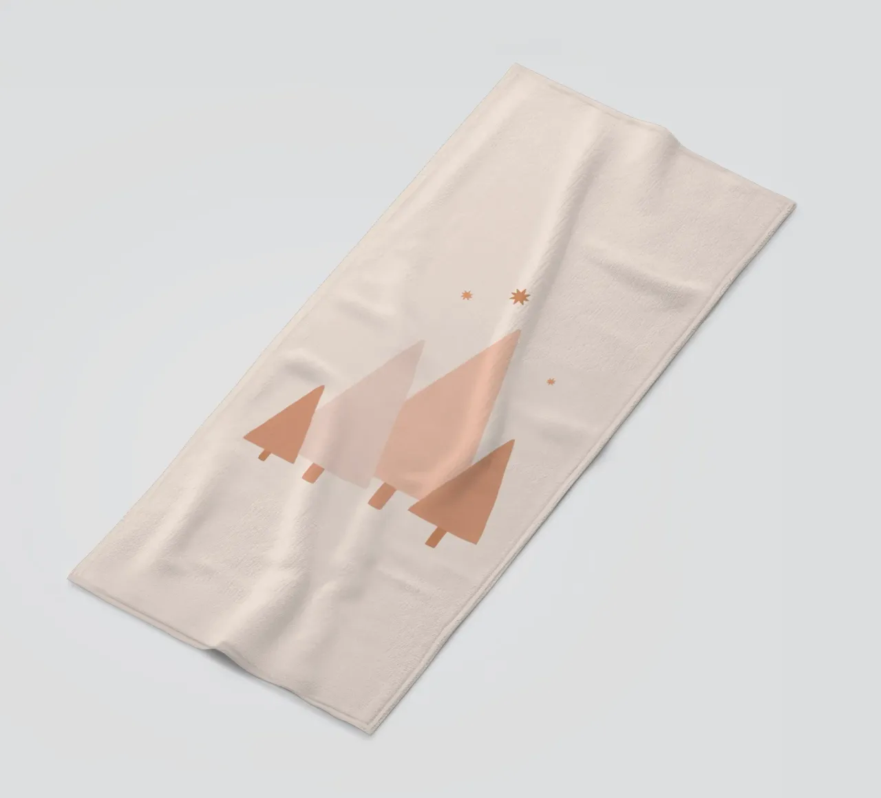 Alberi e stelle minimalisti di Blush telo mare da Orara Studio
