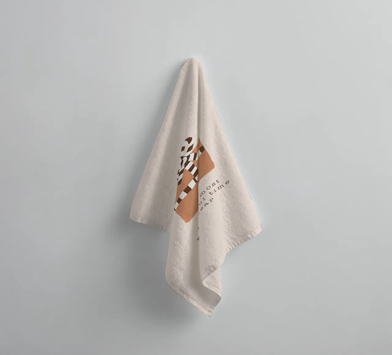 Blush Most Wonderful Time of Year towel by Orara Studio