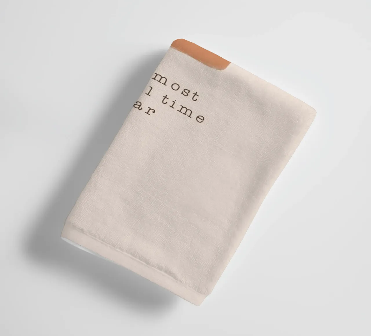 Blush Most Wonderful Time of Year towel by Orara Studio