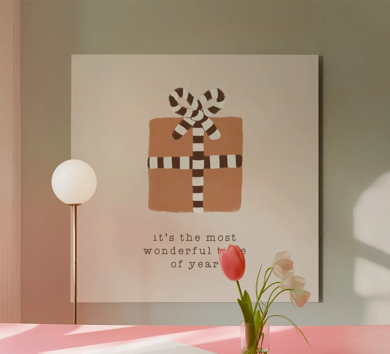 Blush Most Wonderful Time of Year alu-dibond by Orara Studio