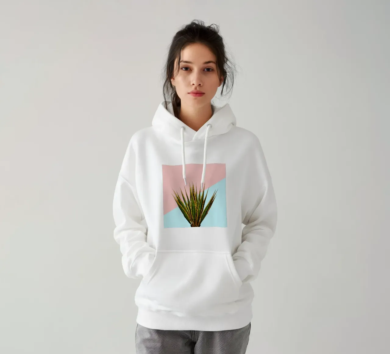 Agave 01 felpa con cappuccio da amini54