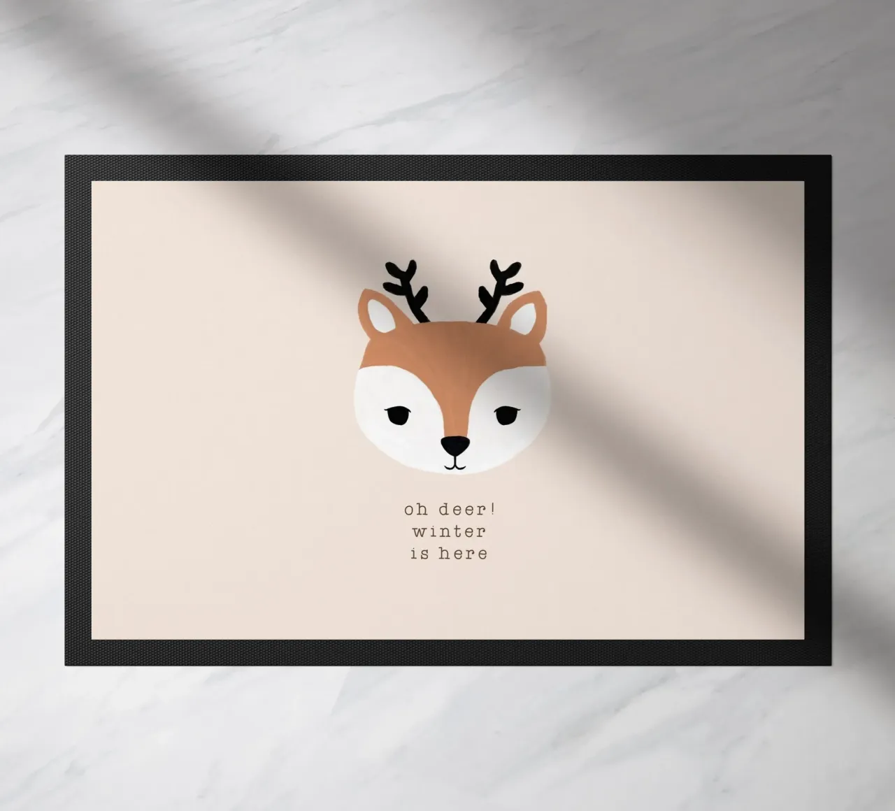 Blush Oh Deer L'inverno è qui II zerbino da Orara Studio