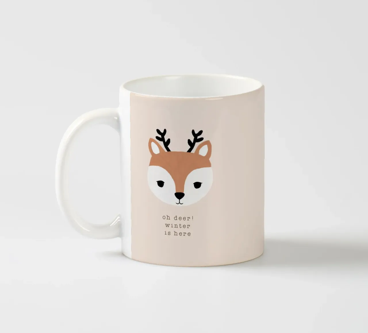 Blush Oh Deer L'inverno è qui II tazza in ceramica da Orara Studio