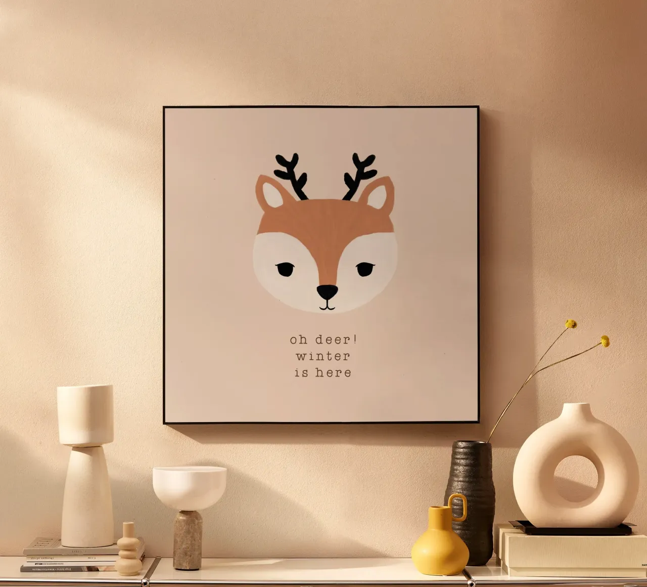 Blush Oh Deer L'inverno è qui II plexiglass da Orara Studio