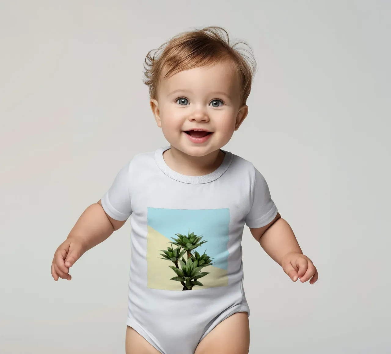 Agave 02 body neonato maniche corte da amini54