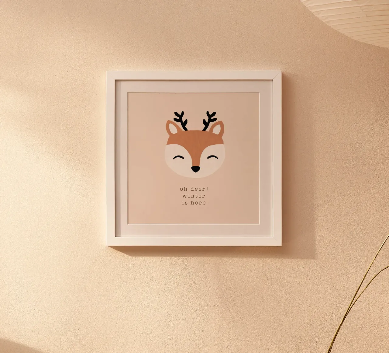 Blush Oh Deer Winter Is Here hahnemühle by Orara Studio