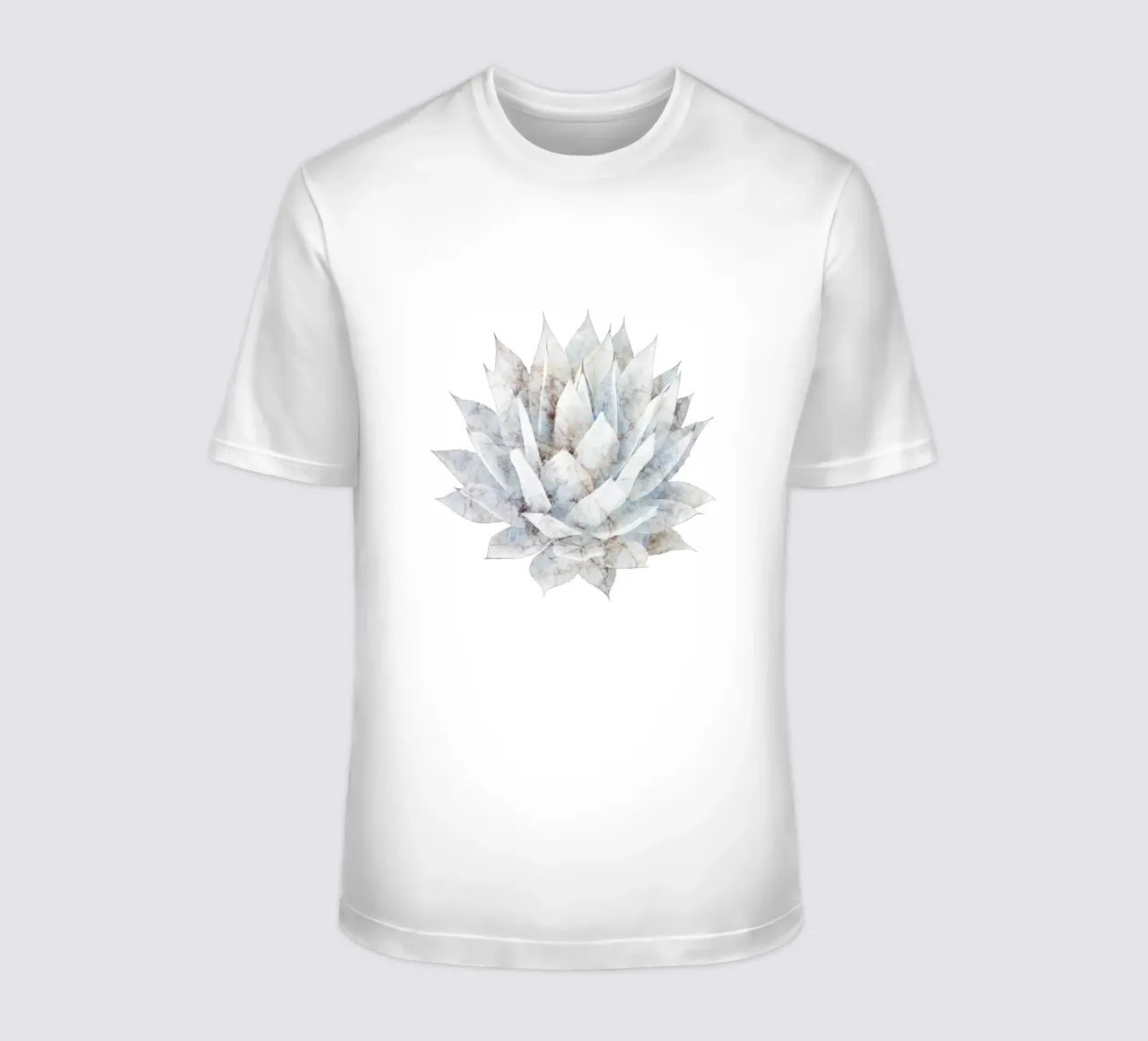Marmo bianco Agave t-shirt da amini54