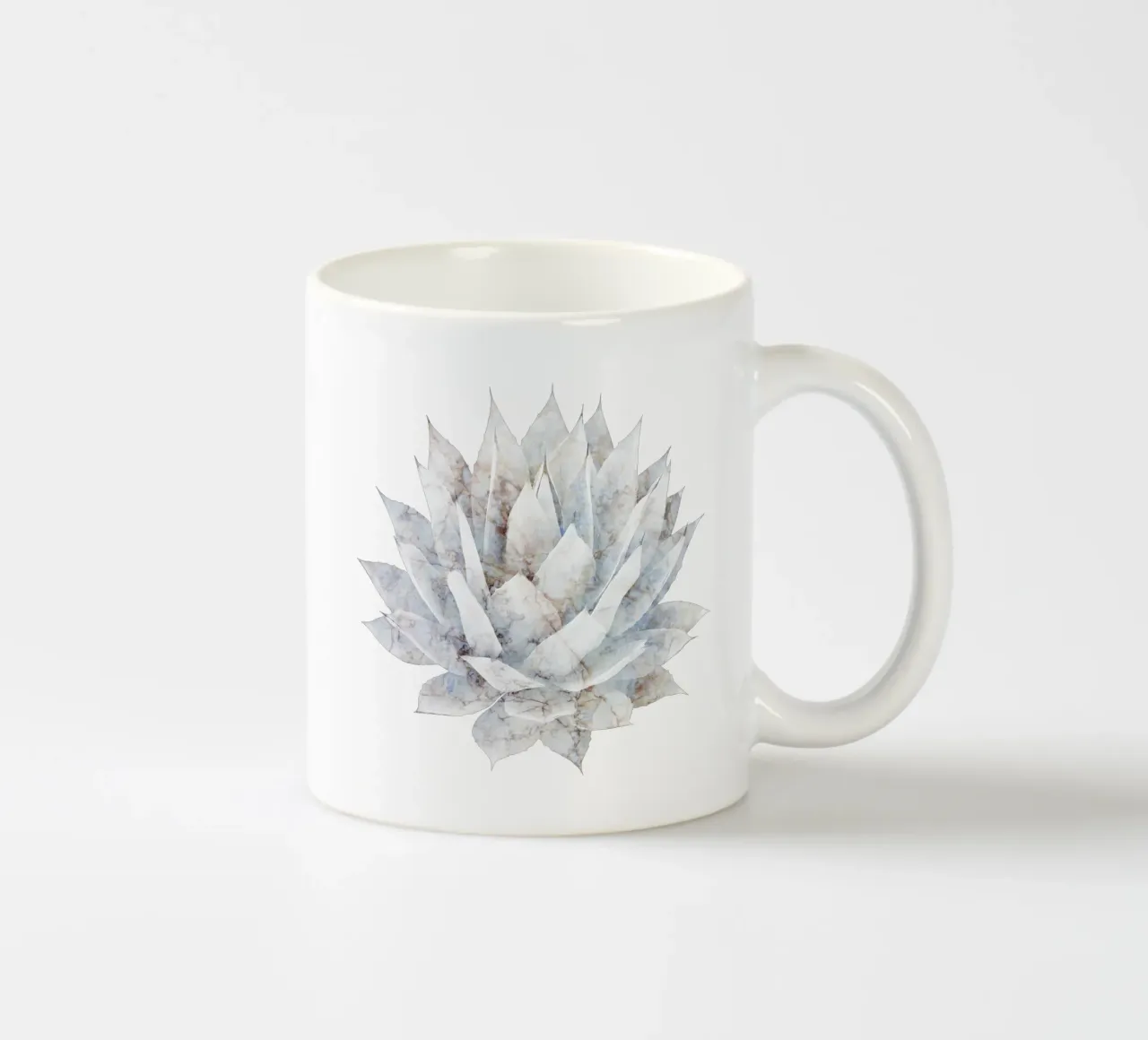 Marmo bianco Agave tazza in ceramica da amini54