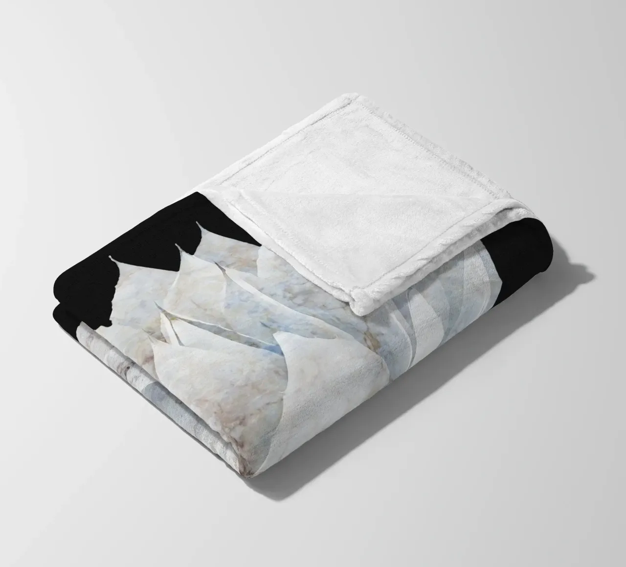 Marmo bianco Agave coperta in pile da amini54