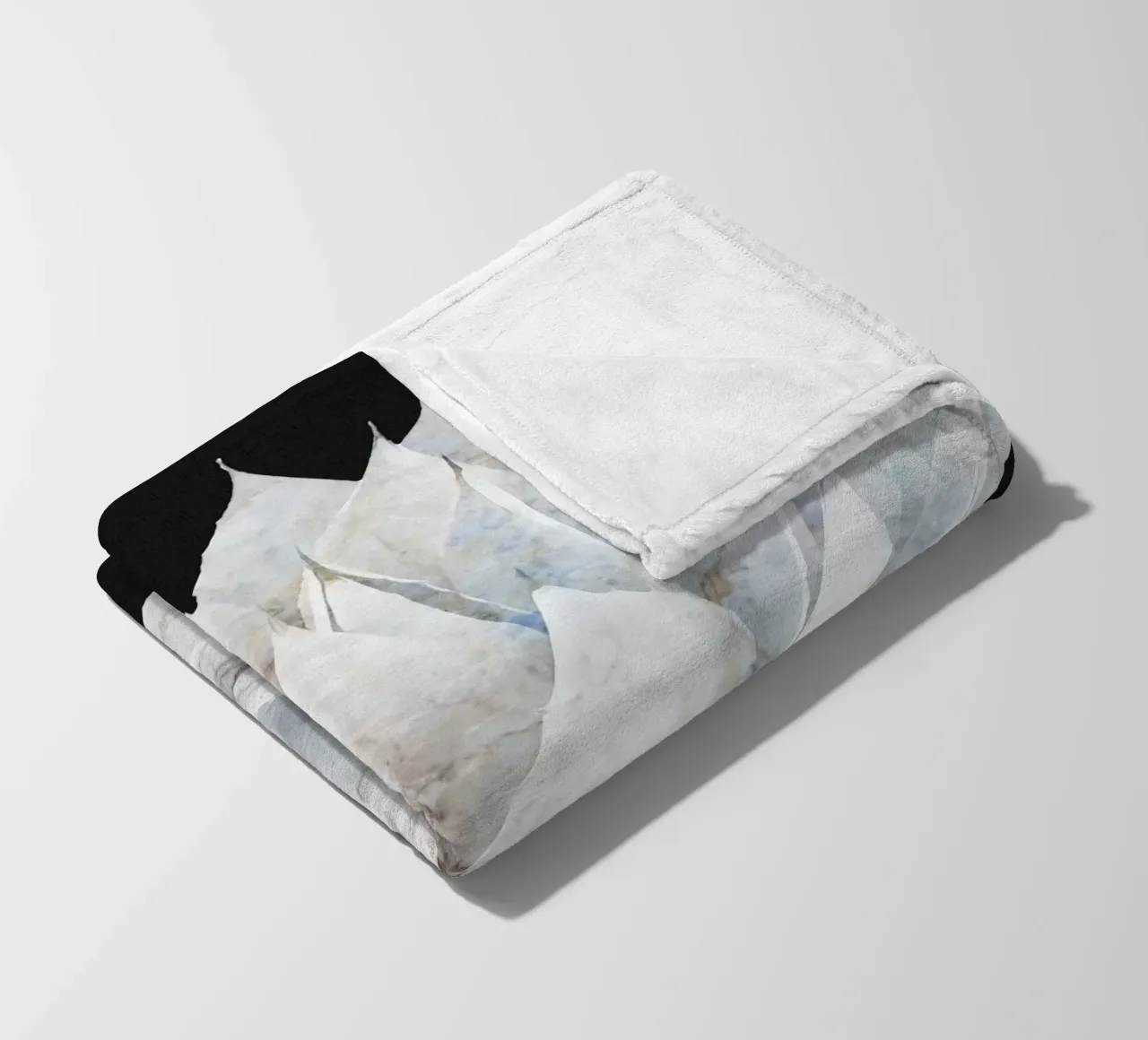 Marmo bianco Agave coperta in pile da amini54