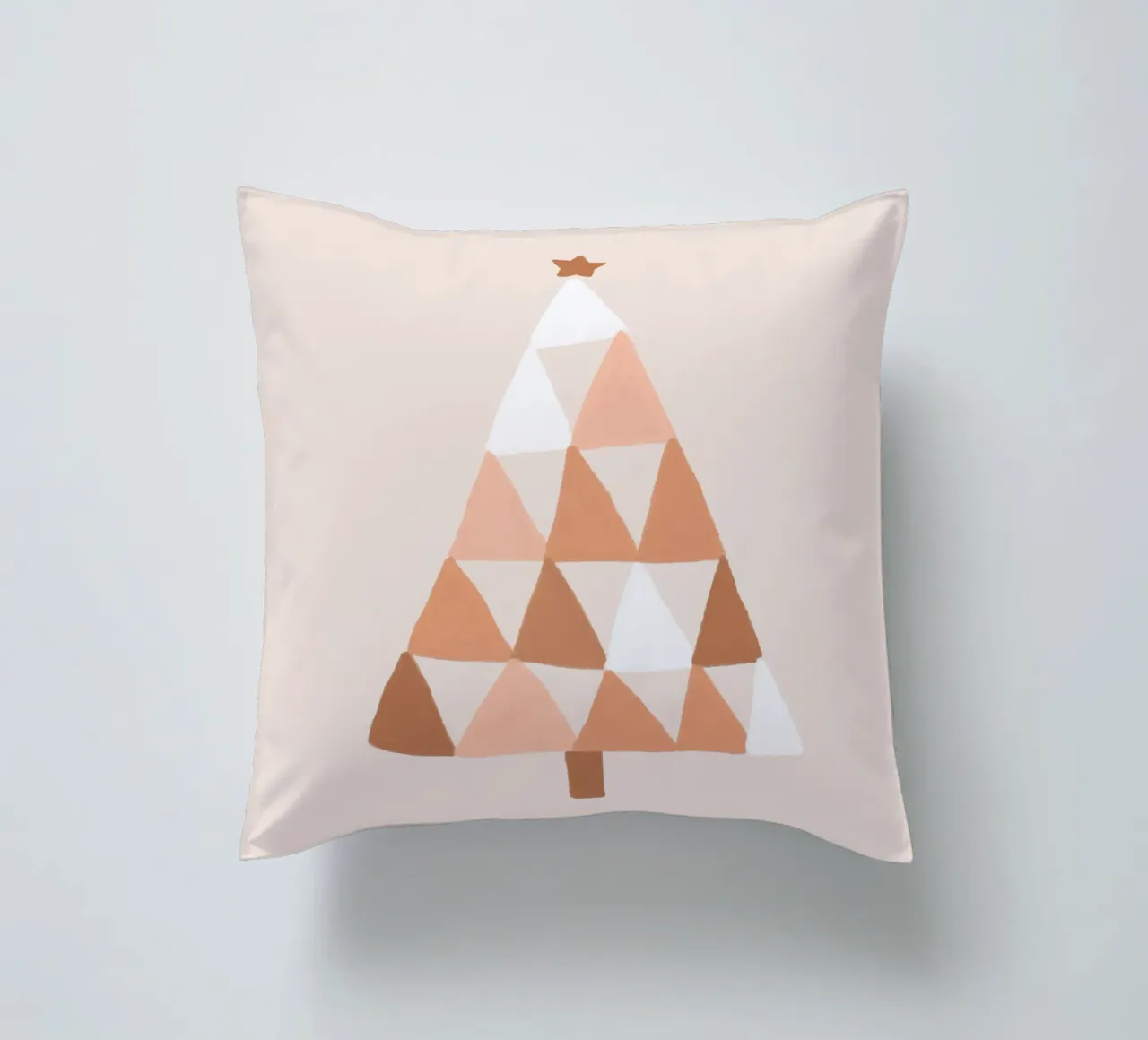 Albero di Natale color pastello Blush cuscino da Orara Studio