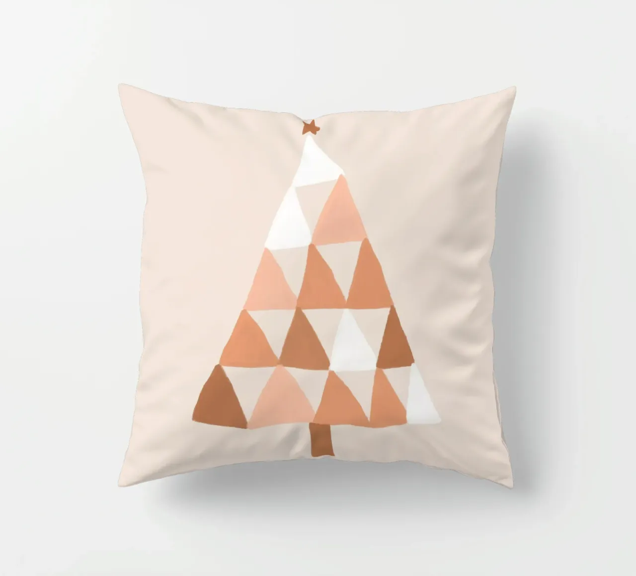 Albero di Natale color pastello Blush cuscino da Orara Studio