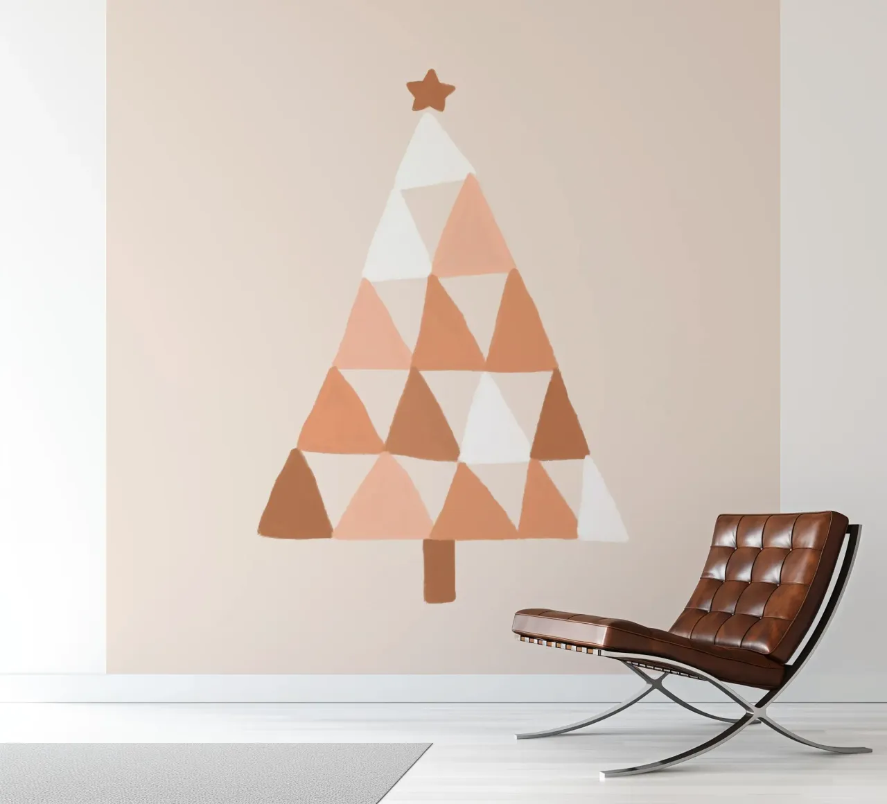 Blush Pastel Christmas Tree photo wallpaper by Orara Studio