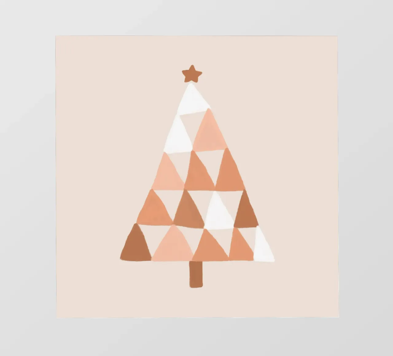 Blush Pastel Christmas Tree photo wallpaper by Orara Studio
