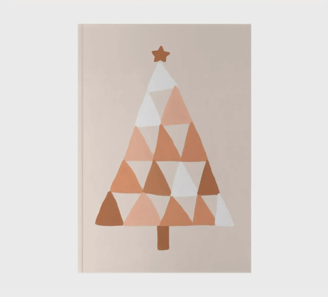 Blush Pastel Christmas Tree notebook by Orara Studio