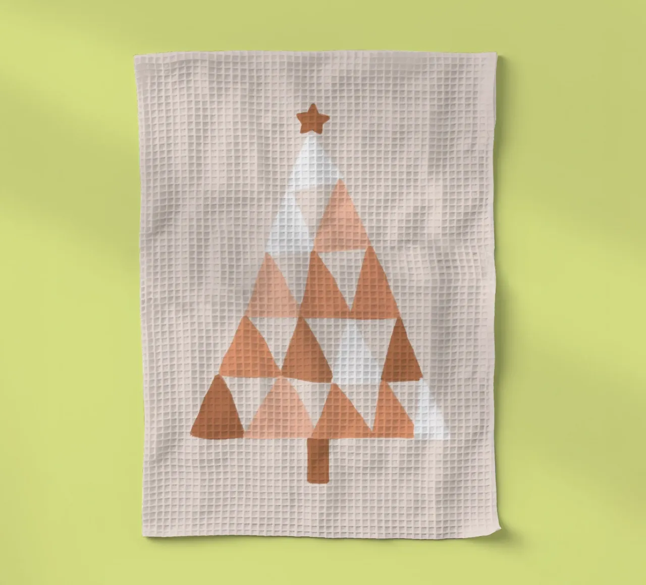 Albero di Natale color pastello Blush canovaccio da cucina da Orara Studio