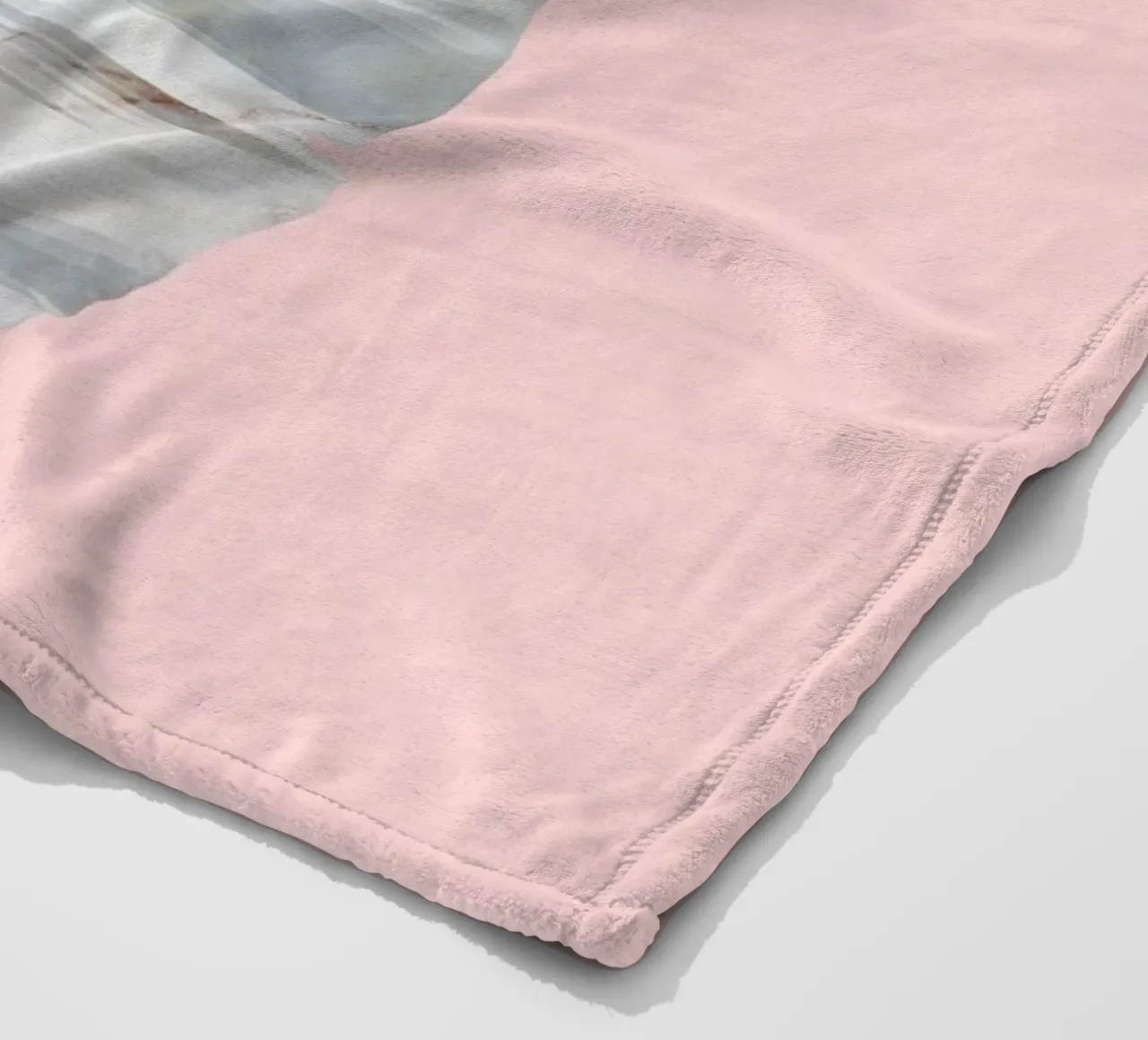 Foglia di marmo di banana su parete rosa coperta in pile da amini54