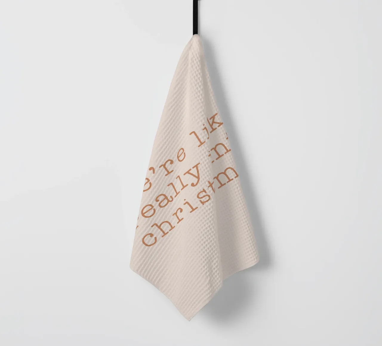 Blush Echt In Kerstmis theedoek van Orara Studio