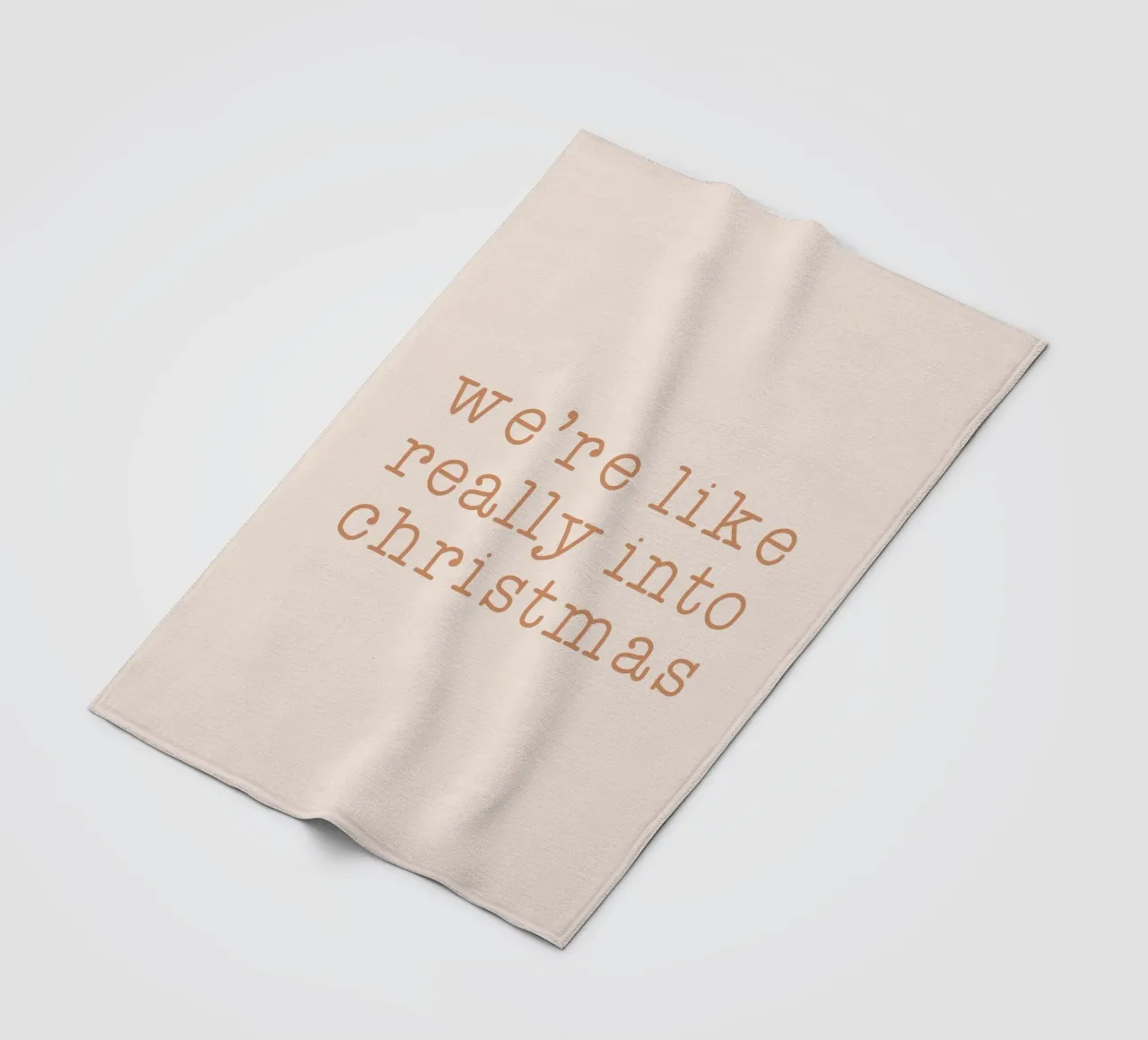 Blush Really Into Christmas coperta in pile da Orara Studio
