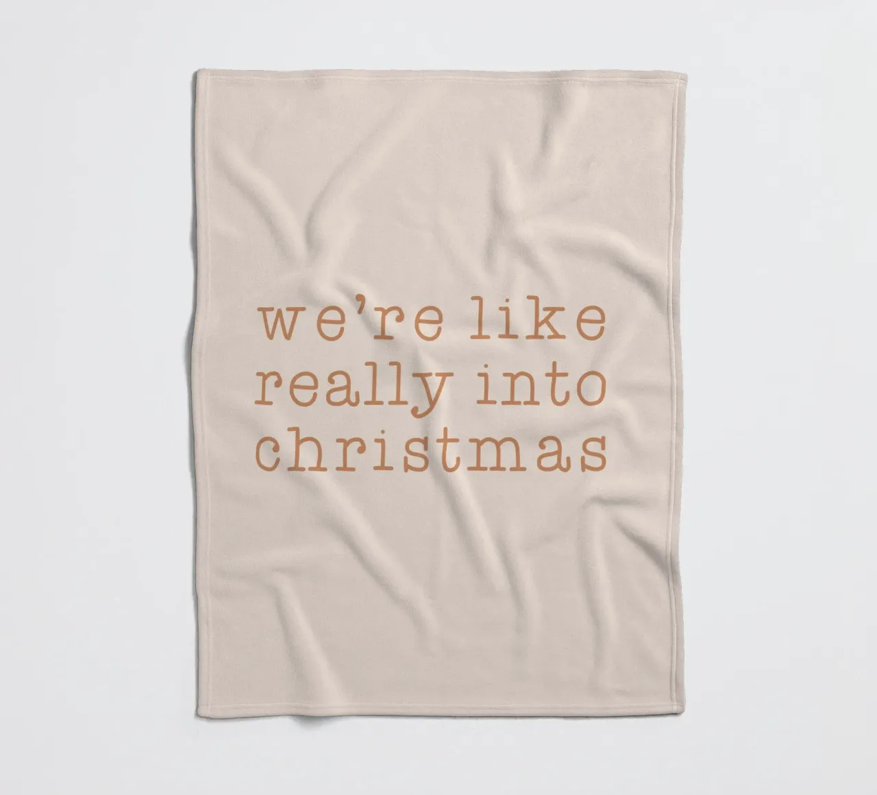 Blush Really Into Christmas coperta in pile da Orara Studio