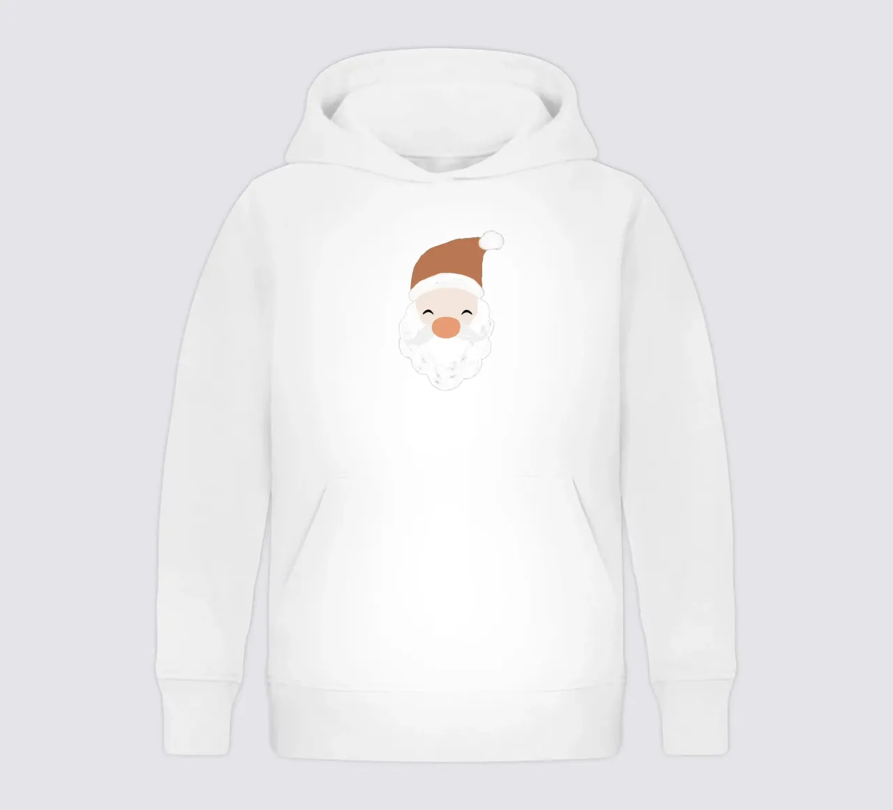 Babbo Natale in blush felpa bambino con cappuccio da Orara Studio