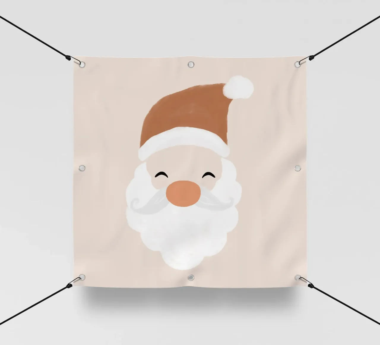 Babbo Natale in blush telo in pvc da Orara Studio