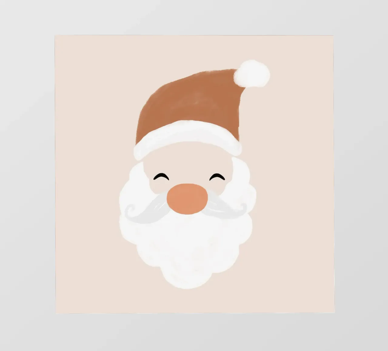 Babbo Natale in blush telo in pvc da Orara Studio