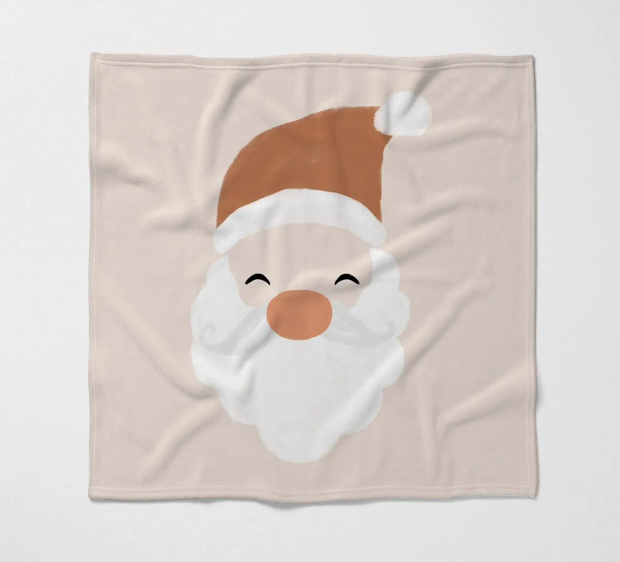 Babbo Natale in blush coperta in pile da Orara Studio