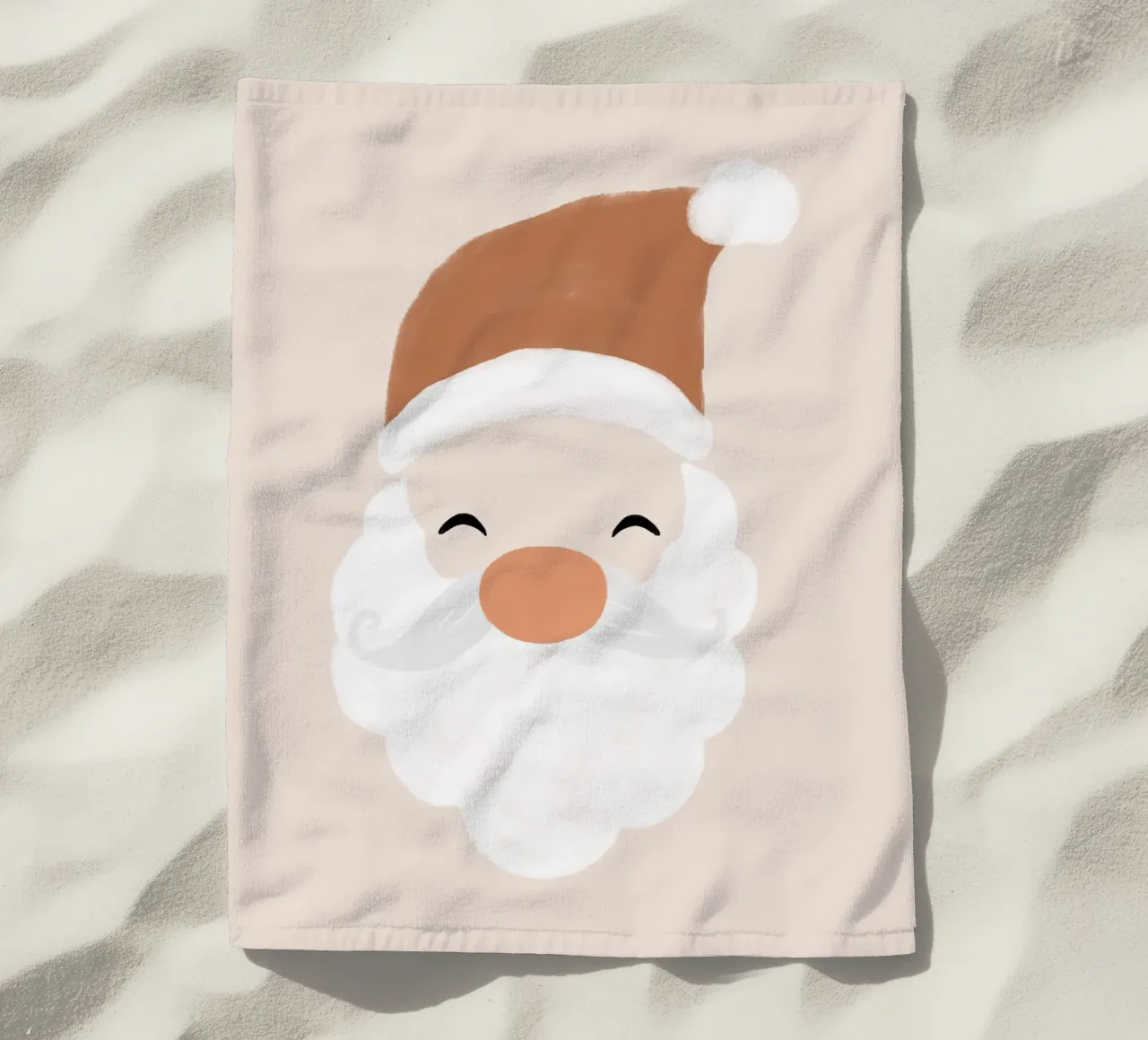 Babbo Natale in blush telo mare da Orara Studio