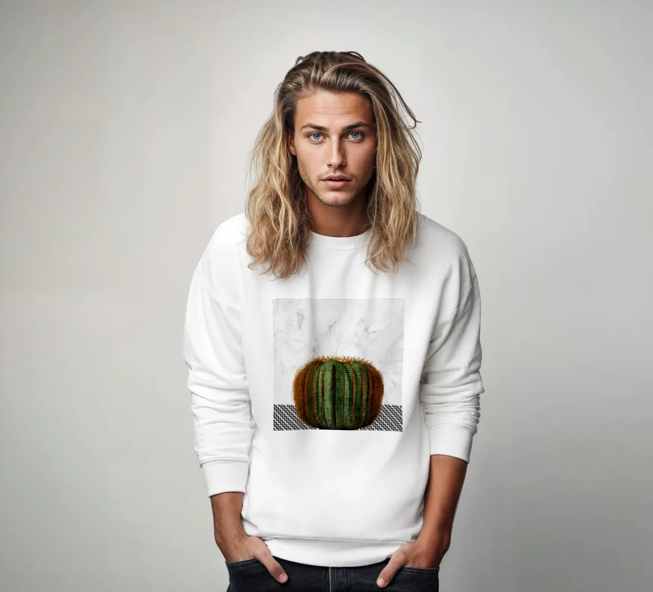 Palla di cactus felpa da amini54