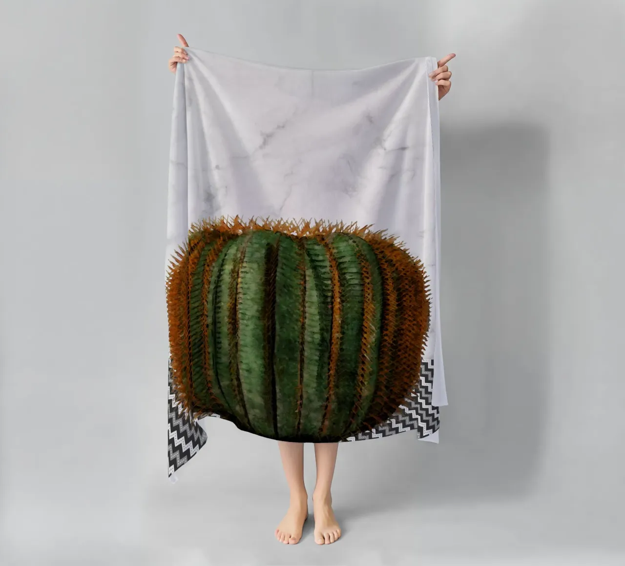 Palla di cactus telo mare da amini54