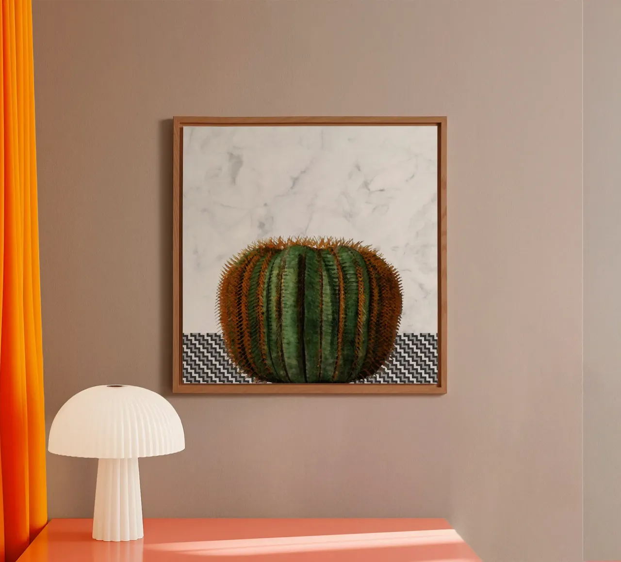 Palla di cactus alluminio dibond da amini54