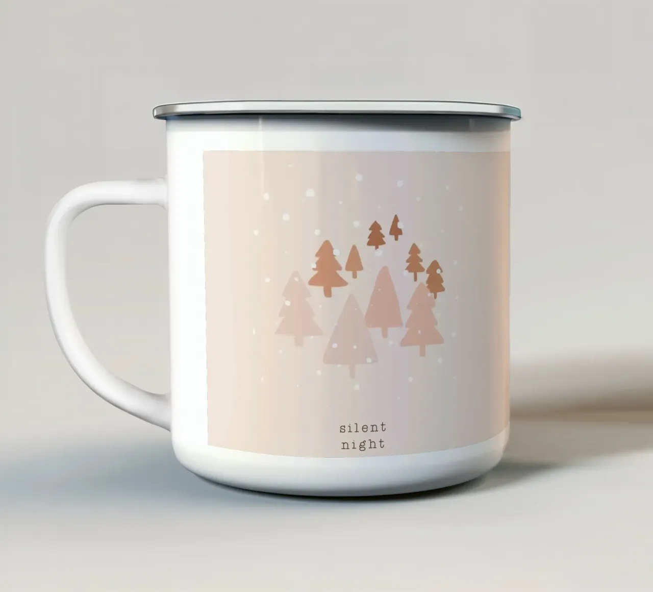 Blush Notte silenziosa tazza in smalto da Orara Studio
