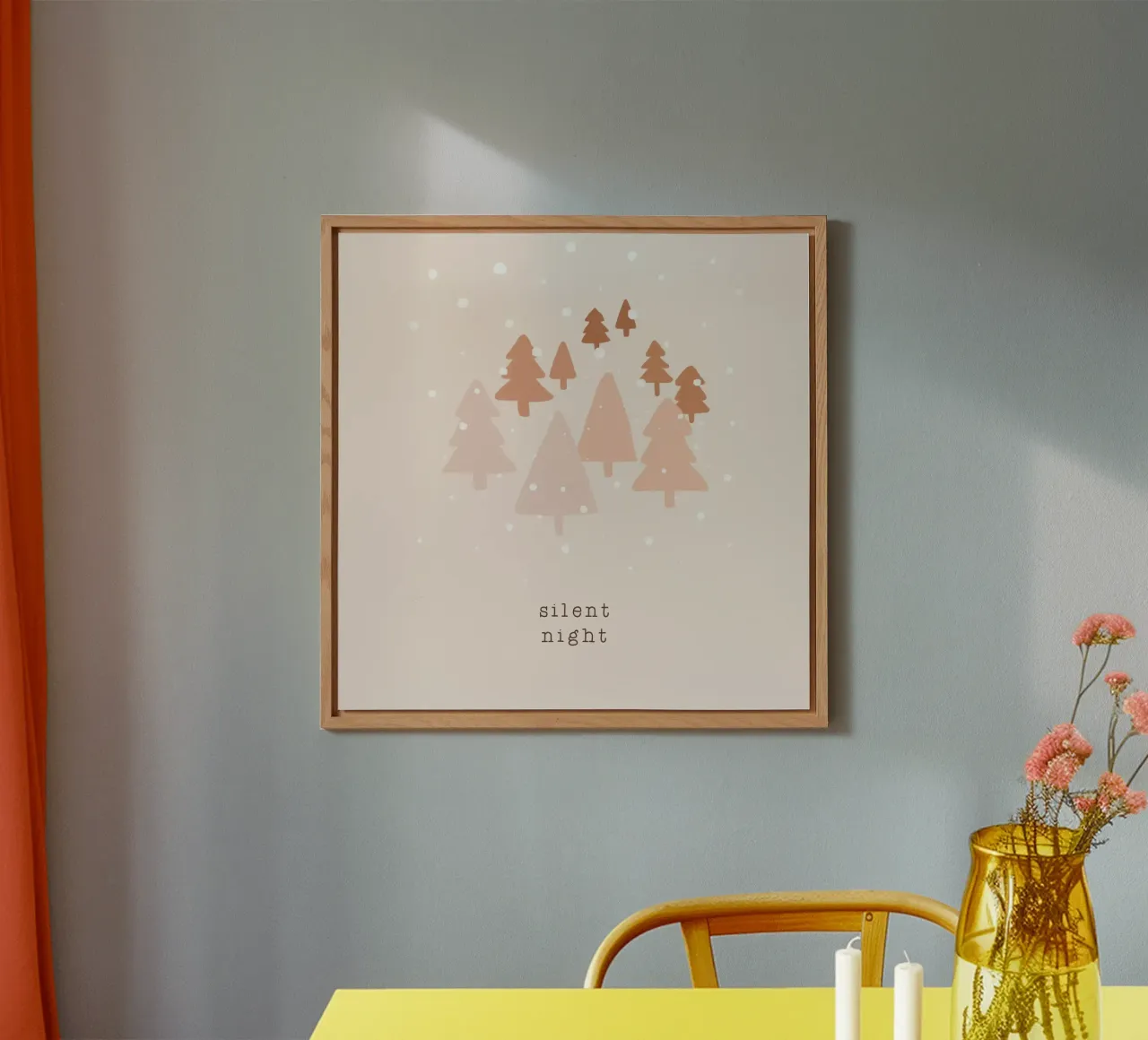 Blush Notte silenziosa alluminio dibond da Orara Studio