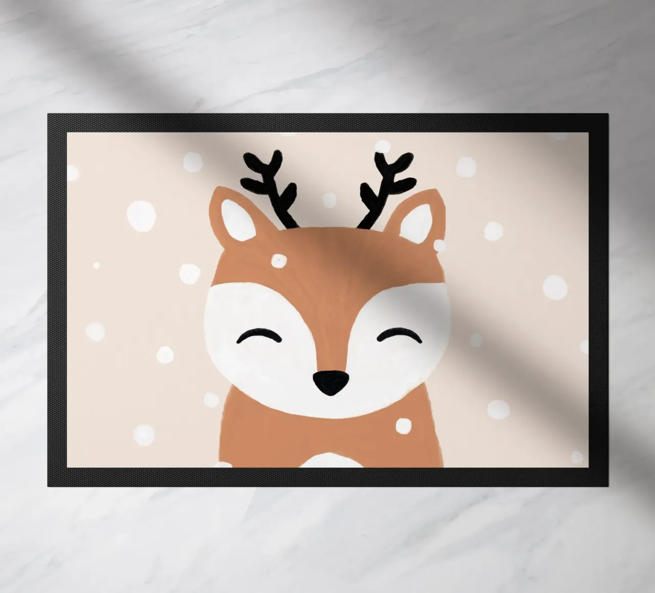 Neve e cervo zerbino da Orara Studio