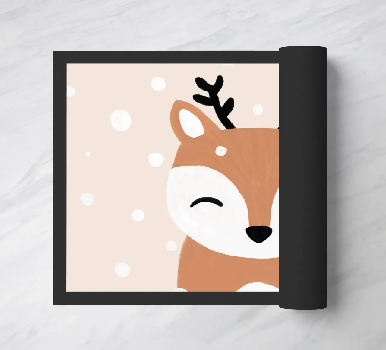 Neve e cervo zerbino da Orara Studio