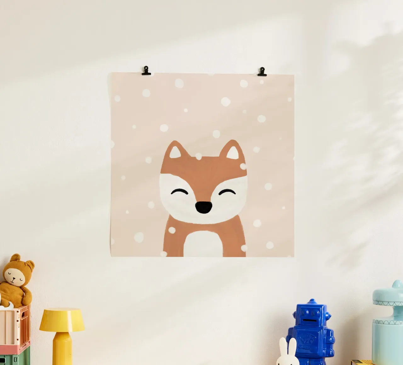 Neve e volpe poster da Orara Studio