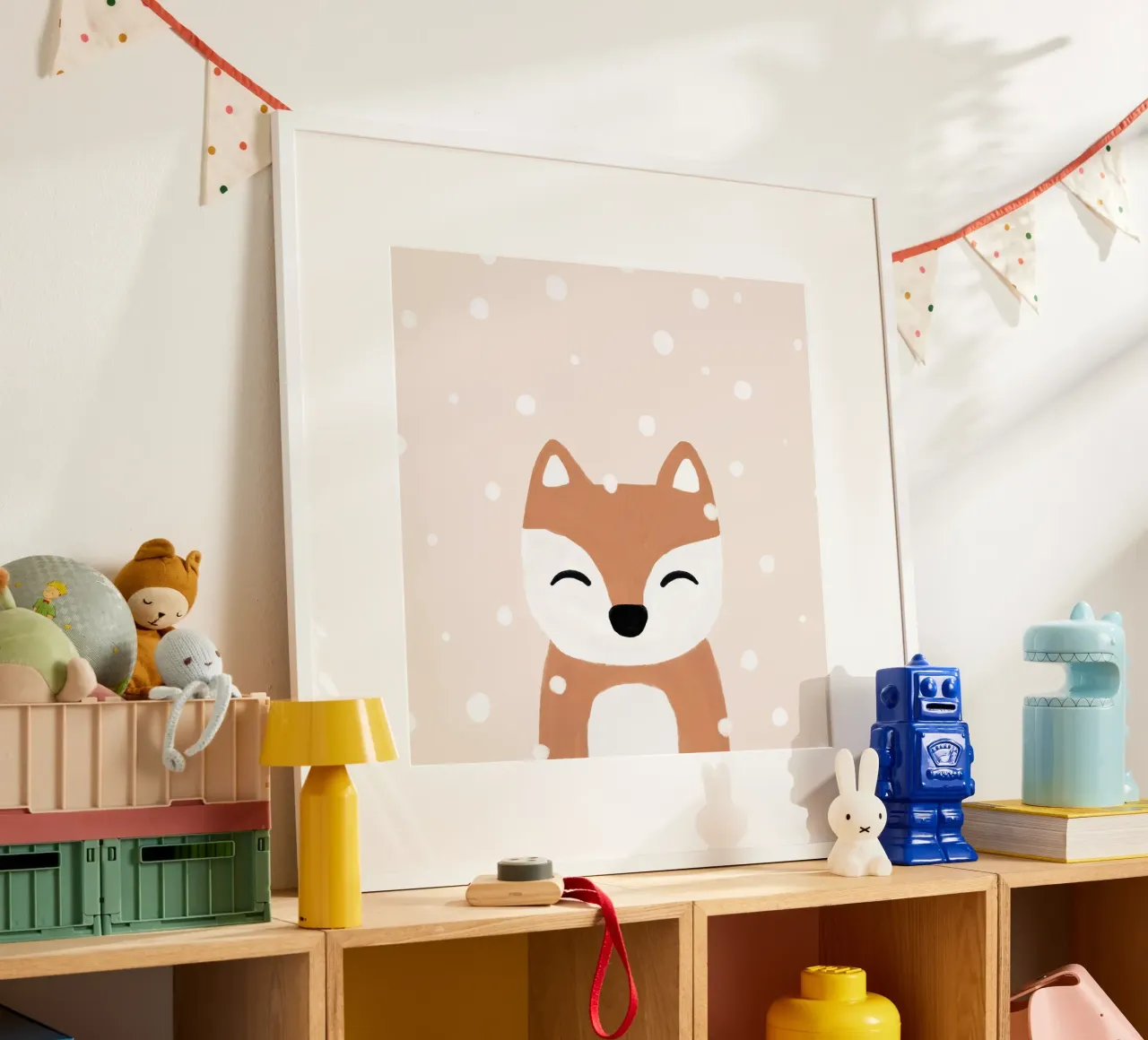 Neve e volpe poster da Orara Studio