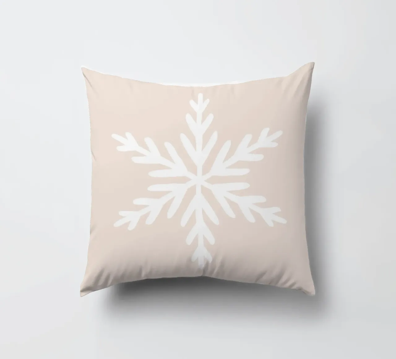 Fiocco di neve Blush cuscino da Orara Studio