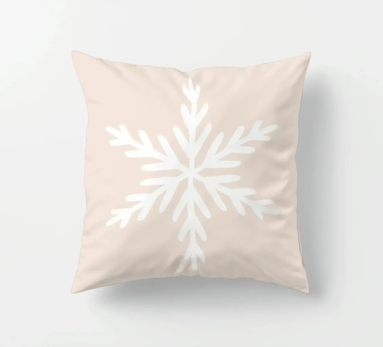 Fiocco di neve Blush cuscino da Orara Studio