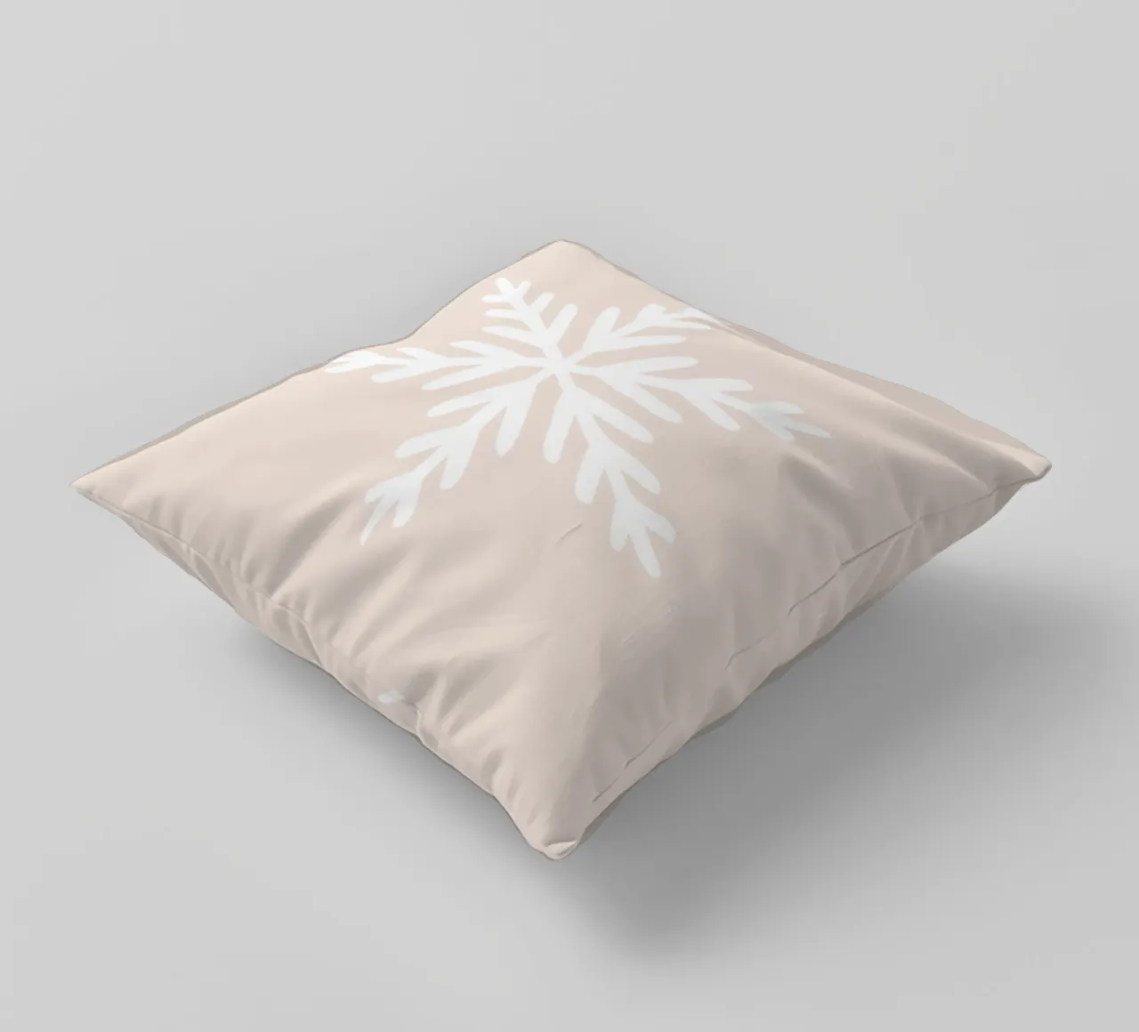 Fiocco di neve Blush cuscino da Orara Studio