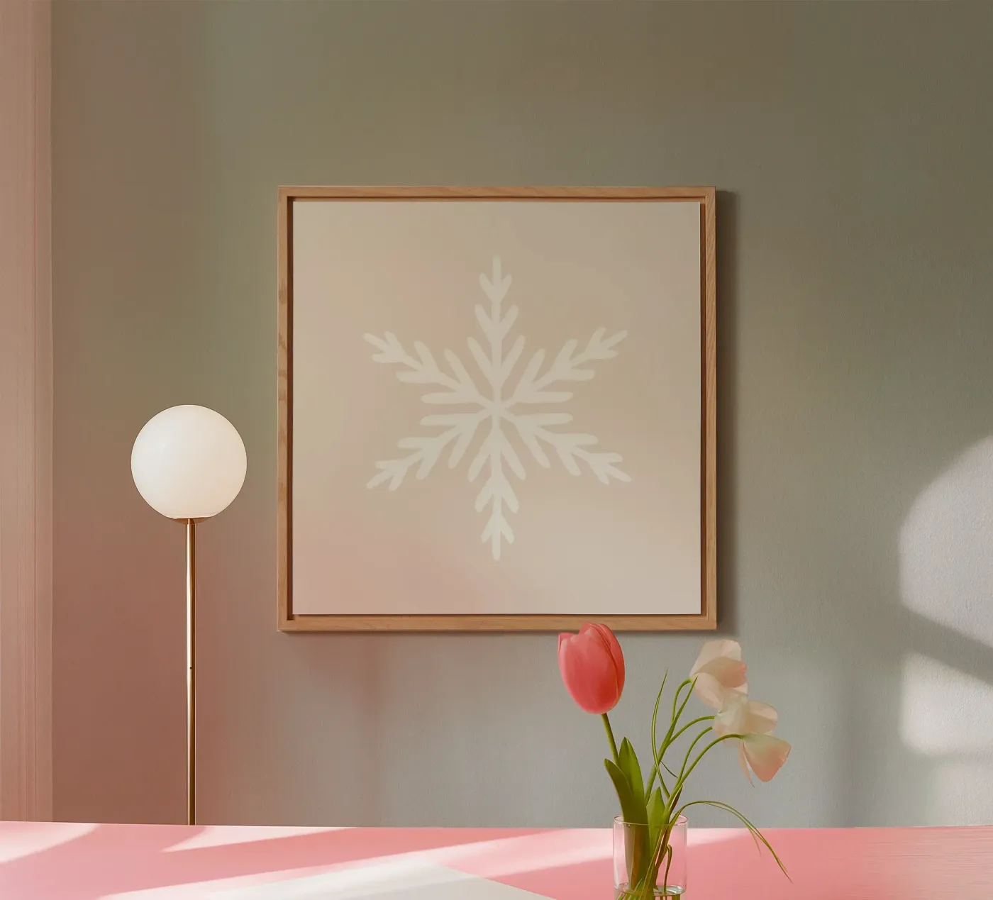 Blush Snowflake forex plate by Orara Studio
