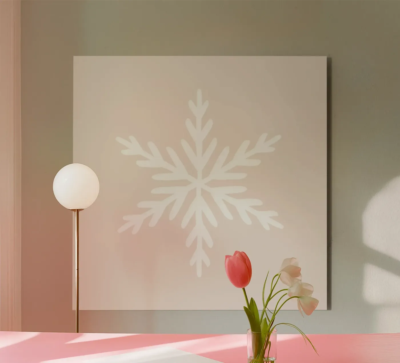 Blush Snowflake forex plate by Orara Studio