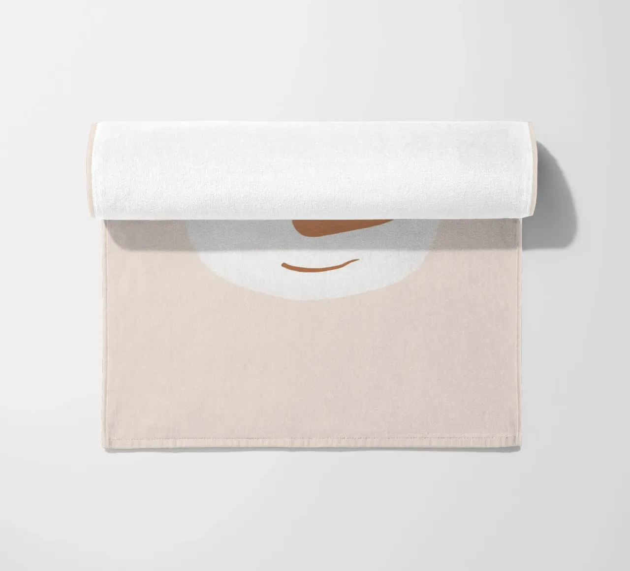 Pupazzo di neve Blush telo mare da Orara Studio