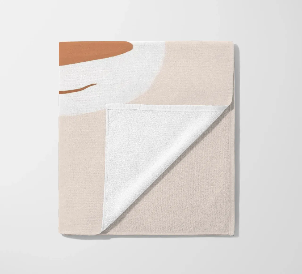 Pupazzo di neve Blush telo mare da Orara Studio