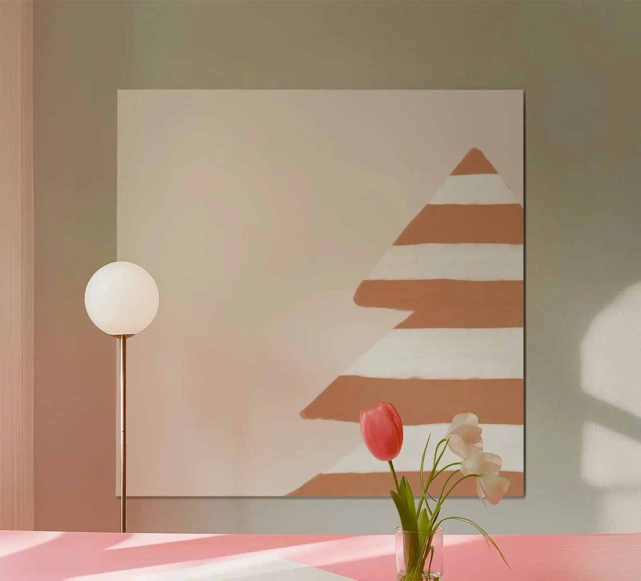 Albero di Natale a strisce color frassino carta hahnemühle da Orara Studio