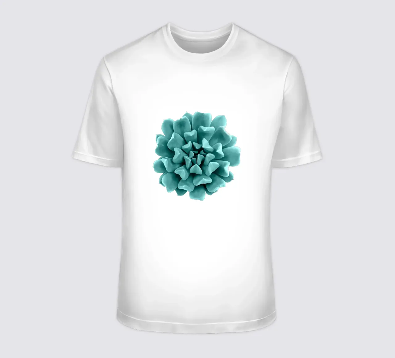 Succulente verde acqua su giallo t-shirt da amini54