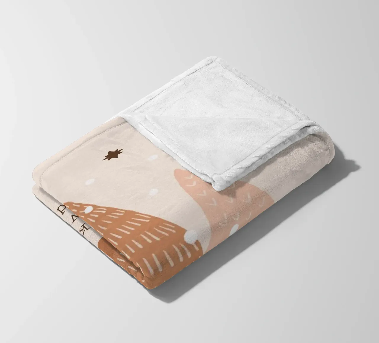 Blush Camminare in un paese delle meraviglie invernale coperta in pile da Orara Studio